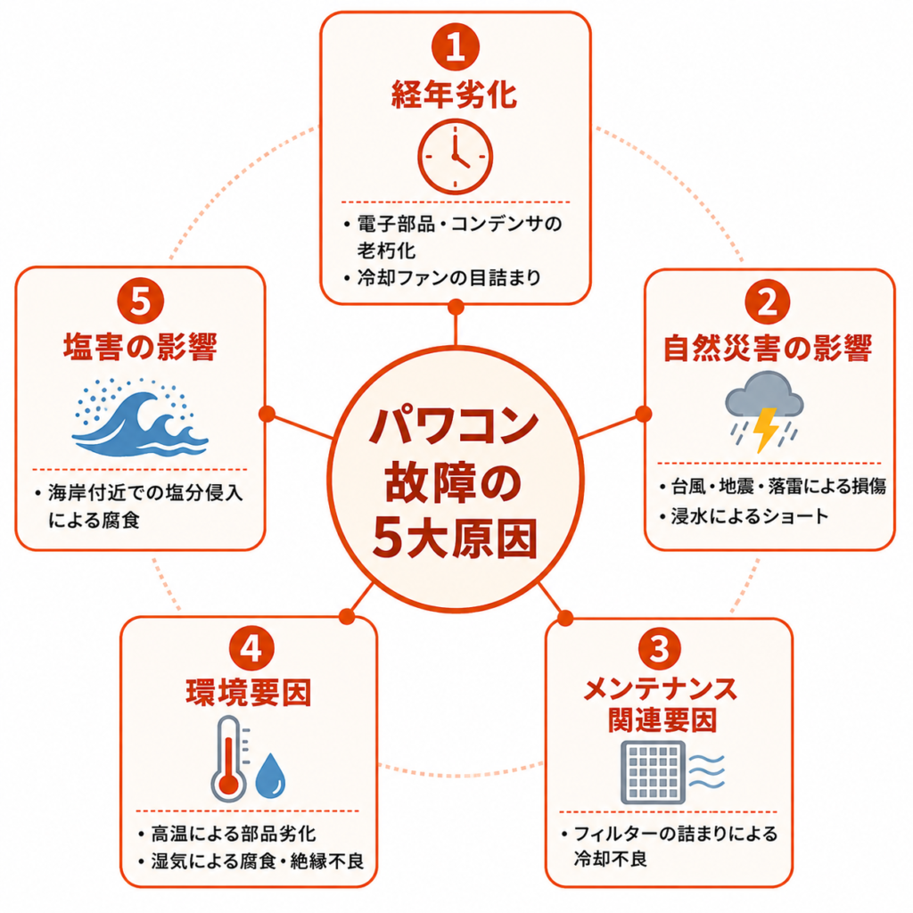 パワコン故障の原因