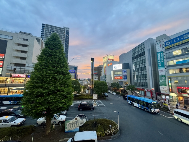 所沢駅周辺の街並み