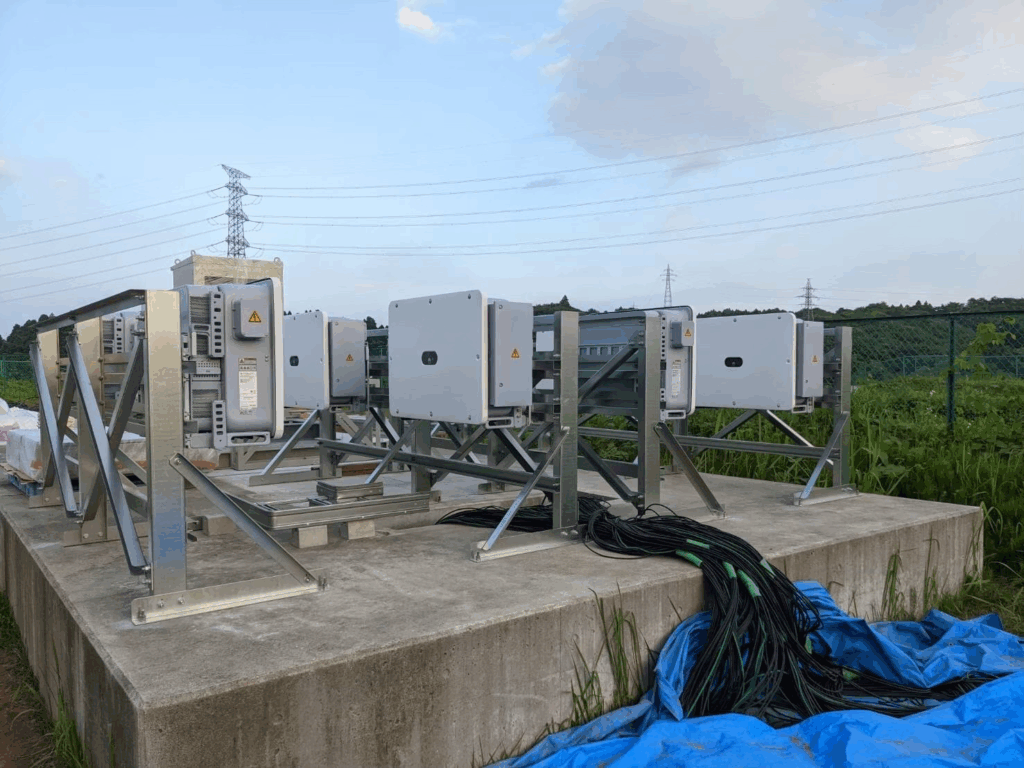 宮城県栗原市 リパワリング 1000kW PCS→111kW 9台